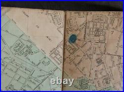 Plan de Paris ANDRIVEAU-GOUJON à l'échelle 2mm pour 25m, 1873 / carte entoilée