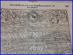 Planche affiche tirée de COSMOGRAPHIE DE MUNSTER/BERNE/ed 1572
