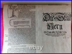 Planche affiche tirée de COSMOGRAPHIE DE MUNSTER/BERNE/ed 1572