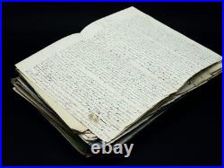 Pochette contenant divers autographes pochette manuscrits XVIIIeme XIXeme