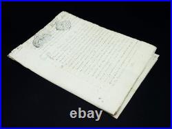 Pochette contenant divers autographes pochette manuscrits XVIIIeme XIXeme