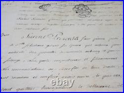 Pochette contenant divers autographes pochette manuscrits XVIIIeme XIXeme
