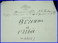 Pochette contenant divers autographes pochette manuscrits XVIIIeme XIXeme