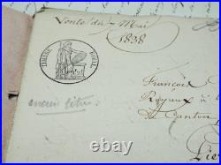Pochette contenant divers autographes pochette manuscrits XVIIIeme XIXeme