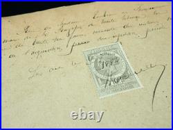 Pochette contenant divers autographes pochette manuscrits XVIIIeme XIXeme