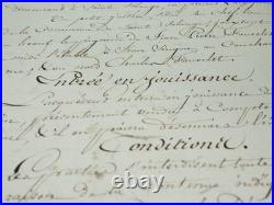 Pochette contenant divers autographes pochette manuscrits XVIIIeme XIXeme