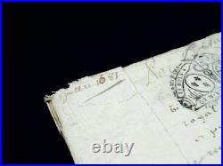 Pochette contenant divers autographes pochette manuscrits XVIIIeme XIXeme