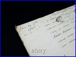 Pochette contenant divers autographes pochette manuscrits XVIIIeme XIXeme