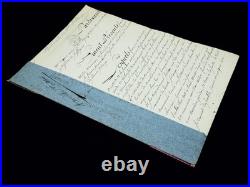 Pochette contenant divers autographes pochette manuscrits XVIIIeme XIXeme