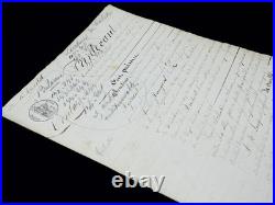 Pochette contenant divers autographes pochette manuscrits XVIIIeme XIXeme