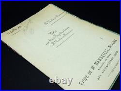 Pochette contenant divers autographes pochette manuscrits XVIIIeme XIXeme