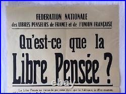 Politique PLACARD Fédération Nationale des Libres Penseurs de France 60/40