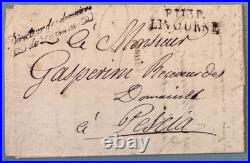 Port Payé de LIVOURNE (Département Conquis de Mediterranée) 1811 / Franchise