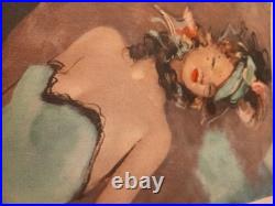 Porte-menu St Raphaël Domergue + Ski Quinquina + Menu Chou Domergue Rare