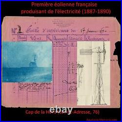 Première éolienne française produisant de l'électricité (1887-1890)