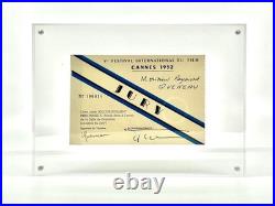 QUENEAU, Raymond Carte du Jury du Festival de Cannes 1952