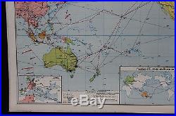 R193 Carte scolaire Vidal Lablache OCEANIE 21 Australie ocean pacifiqe Guinee