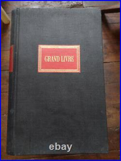 RARE Ancien Grand livre de compte d'entreprise (1890 1960)