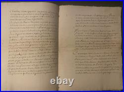 RARE MANUSCRIT JURIDIQUE XVIIe Factum de 1692-1694 (18 pages)