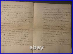 RARE MANUSCRIT JURIDIQUE XVIIe Factum de 1692-1694 (18 pages)