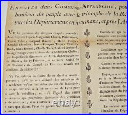 RÉVOLUTION 1789 Placard siège de Lyon COMMUNE-AFFRANCHIE 1794 RARE