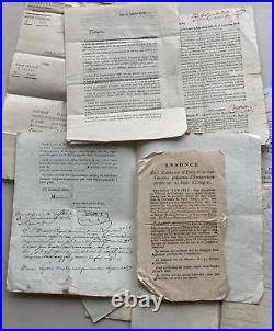 REVOLUTION / TARN Fort lot de lettres et documents administratifs. 1790/1800