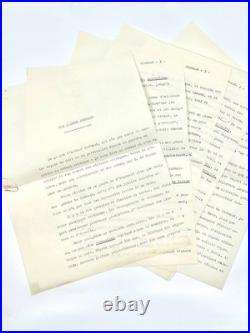 RIMBAUD Intéressant tapuscrit original de Fernand Gregh corrections autographes