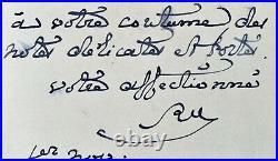 ROBERT DE MONTESQUIOU FEZENSAC, 3 cartes manuscrites autographes signées