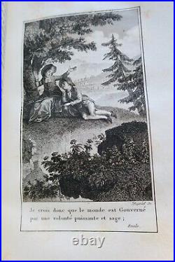 ROUSSEAU Ouvres Complètes DIDOT 1801 Moreau Le Jeune rel. Bozerian