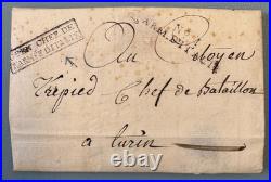 RRR / ARMEE D'ITALIE 1801 / Lettre Entete General OUDINOT à VERONE / RRR et SUP
