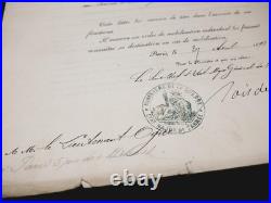 Raoul DE BOISDEFFRE Lettre de service manuscrite signée 1893