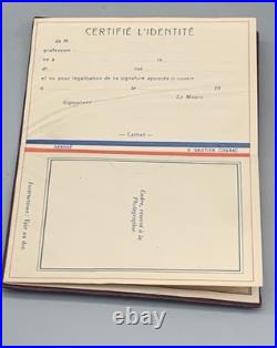 Rar CYCLES PEUGEOT Certificat de garantie Bicyclette LION Année 1914 LUXEMBOURG