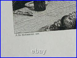 Rare 20 Eaux Fortes Alfred De Richememont Flaubert Madame Bovary 1905