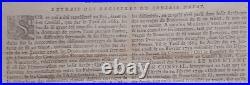 Rare Affiche Arrest Du Conseil D'état De Roy 1762 Papier Velin