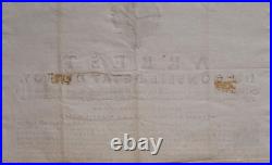 Rare Affiche Arrest Du Conseil D'état De Roy 1762 Papier Velin