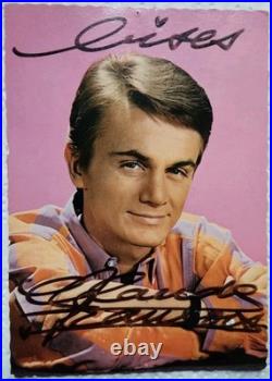 Rare Autographe signé Claude François 1963 dédicace Photo Carte Postale Cloclo