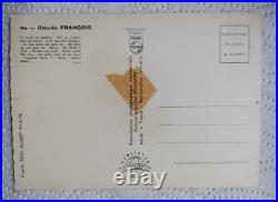Rare Autographe signé Claude François 1963 dédicace Photo Carte Postale Cloclo