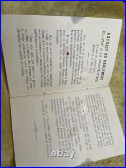 Rare Carnet Registre D'inscription Police Règlement Relatif À Prostitution 1934