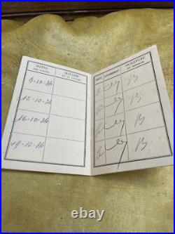 Rare Carnet Registre D'inscription Police Règlement Relatif À Prostitution 1934