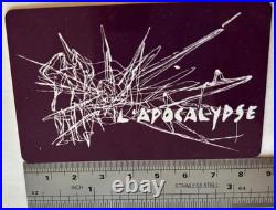 Rare Carte VIP Discothèque l'Apocalypse 1980 Paris. Exc. Etat