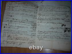 Rare Document De 1769 Concernant Les Effets Achetes A Une Servante