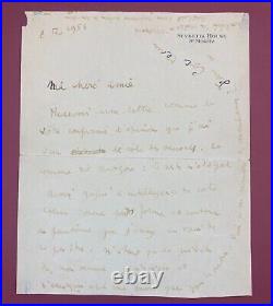 Rare! Lettre De Jean Cocteau De 1956