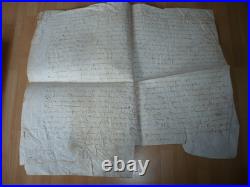 Rare Manuscrit Sur Velin Louis XIII