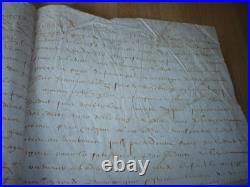 Rare Manuscrit Sur Velin Louis XIII