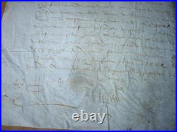 Rare Manuscrit Sur Velin Louis XIII