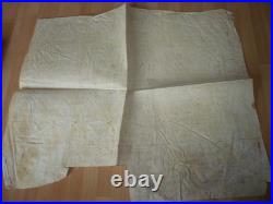 Rare Manuscrit Sur Velin Louis XIII