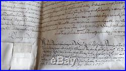Rare Manuscrit sur Velin Johan Sigismundt Brandenburg 1616 Sceaux en Cire Blason