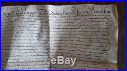 Rare Manuscrit sur Velin Johan Sigismundt Brandenburg 1616 Sceaux en Cire Blason