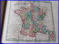Rare Précis élémentaire méthodique de la nouvelle géographie de la France 1791