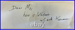 Rare autographe signé Jack Kerouac signed autograph beat generation Burroughs